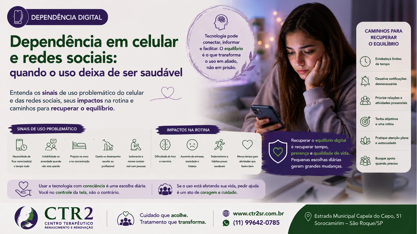 Pessoas reunidas com dispositivos digitais, representando uso consciente de tecnologia